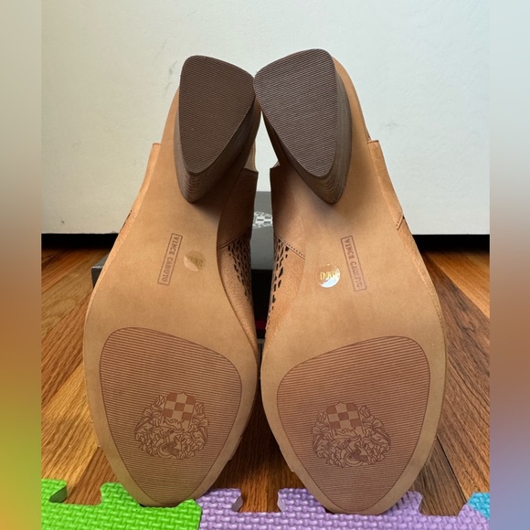 Vince Camuto Sandy Natural Nubuck Heels - Picture 5 of 7